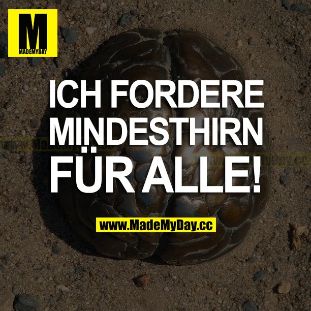 ICH FORDERE MINDESTHIRN FÜR ALLE!