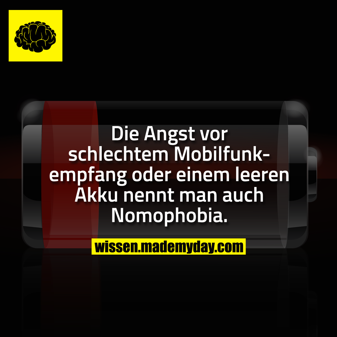 Die Angst vor schlechtem Mobilfunkempfang oder einem leeren Akku nennt man auch Nomophobia.
