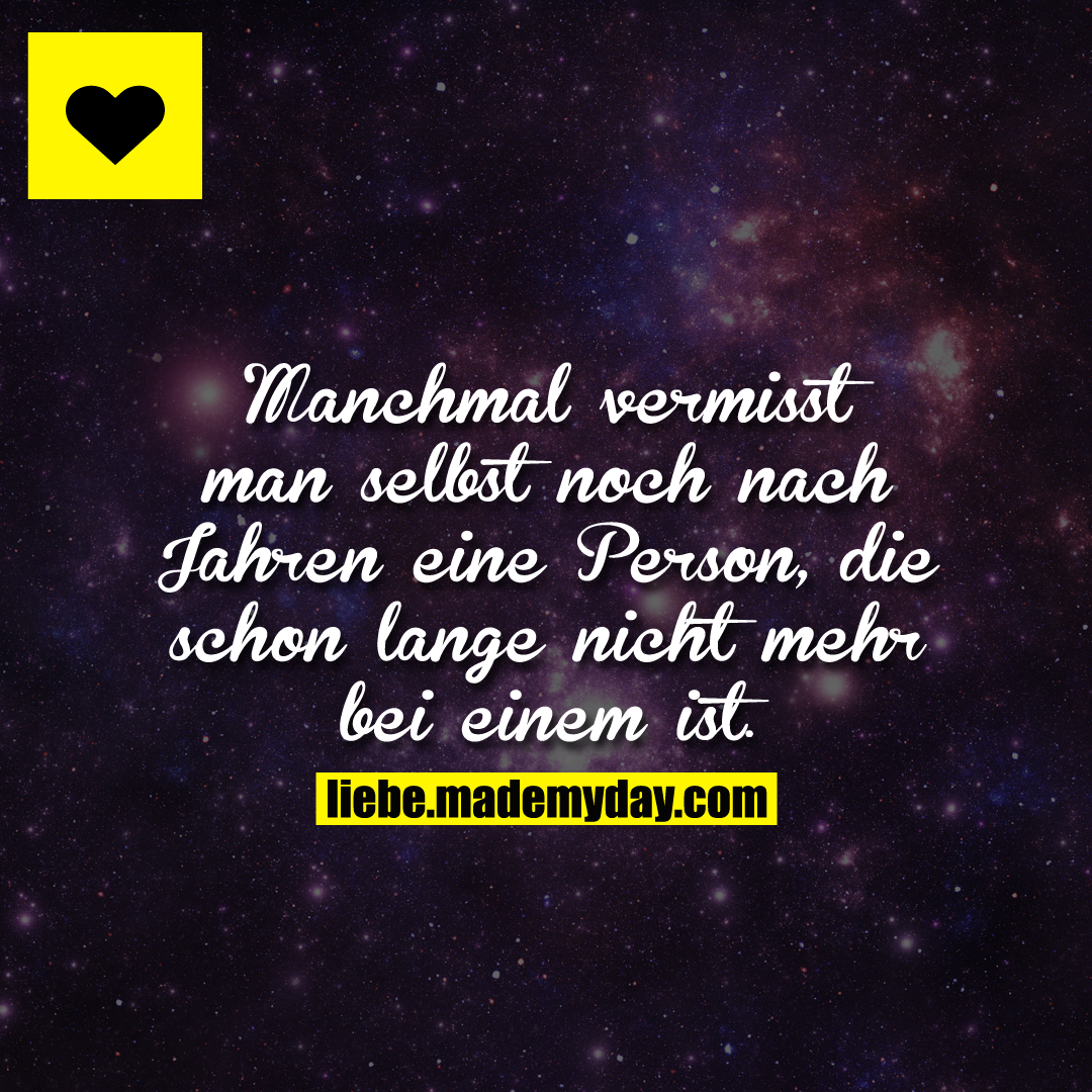 Manchmal vermisst man selbst noch ... - Made My Day