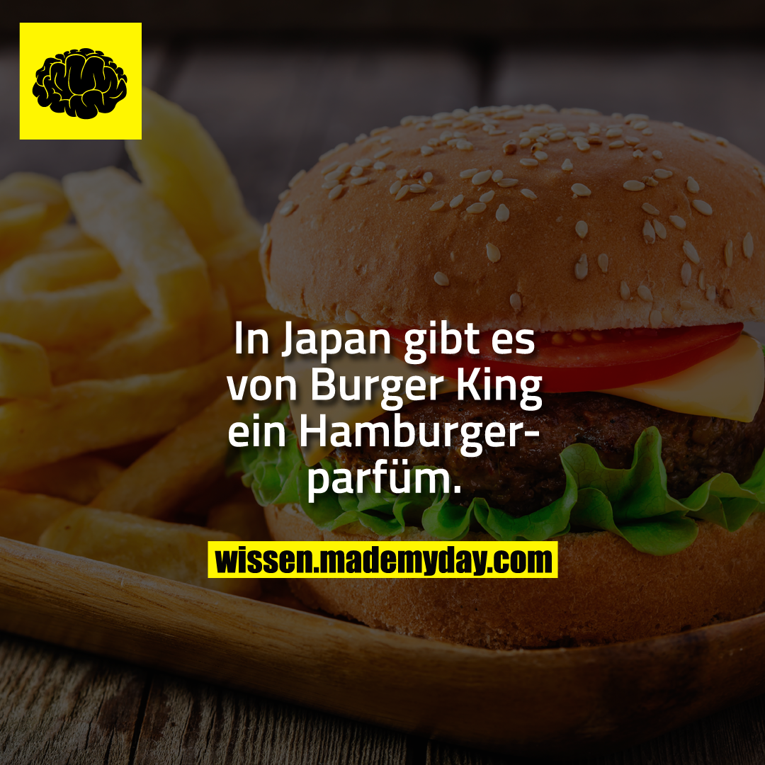 In Japan gibt es von Burger King ein Hamburgerparfüm.