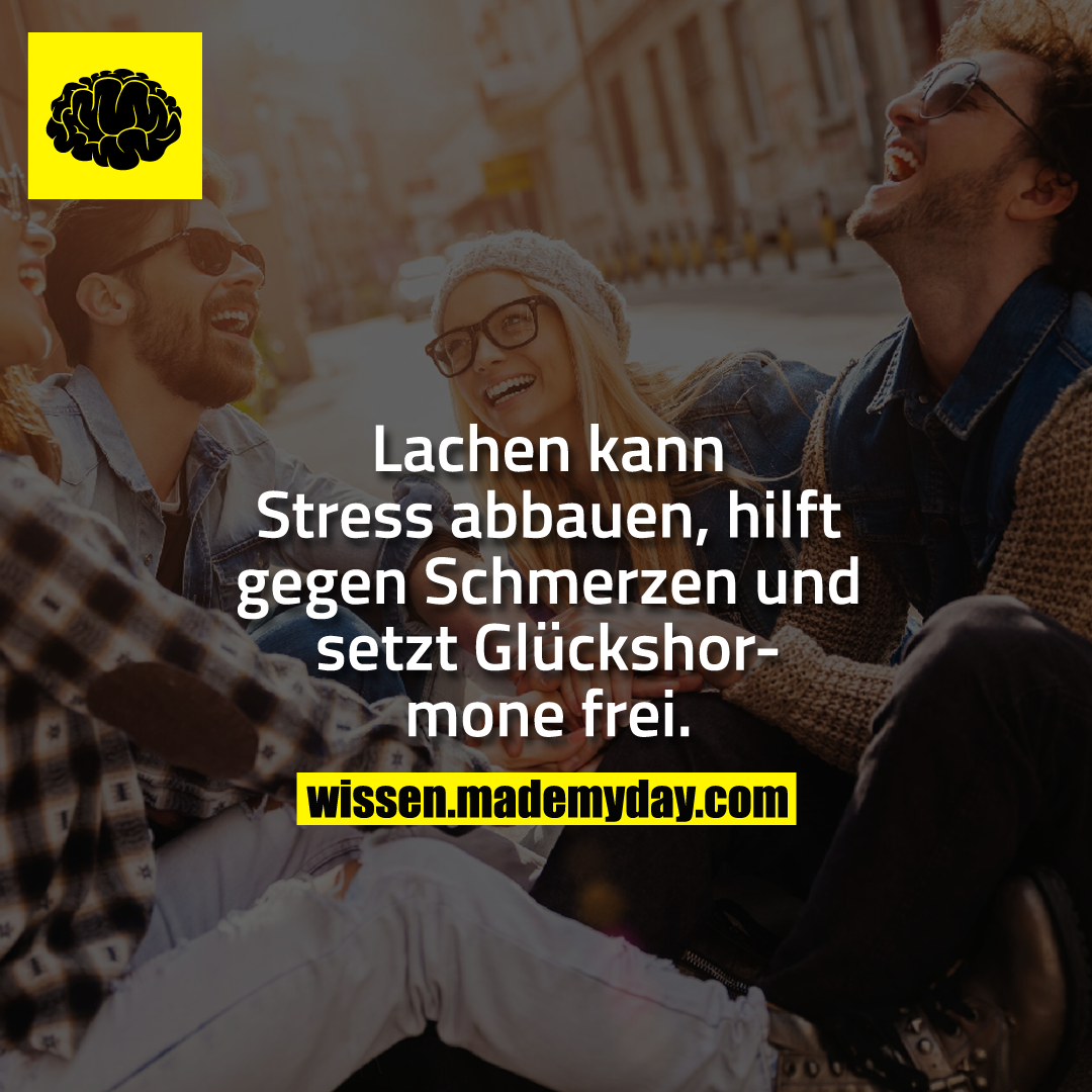 Lachen kann Stress abbauen, hilft gegen Schmerzen und setzt Glückshormone frei.