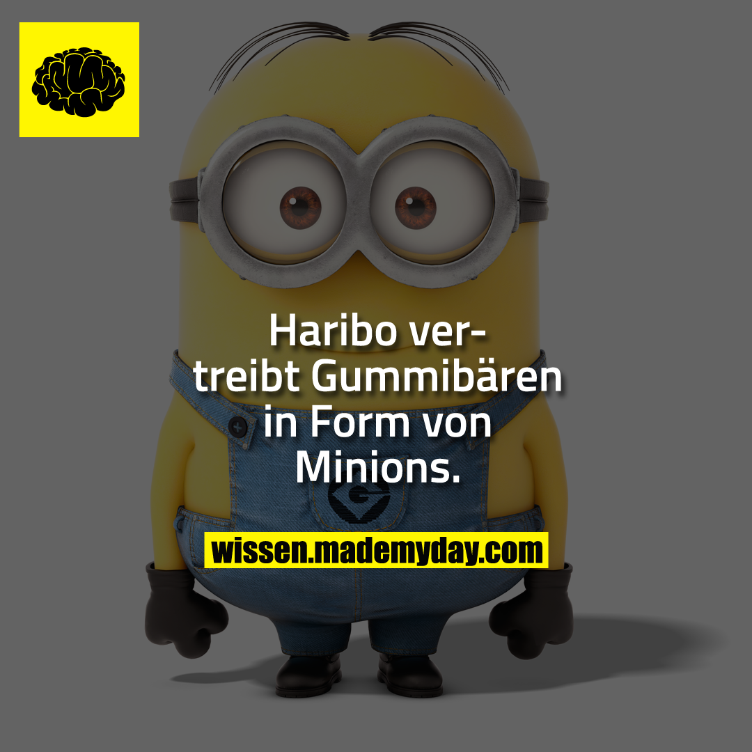 Haribo vertreibt Gummibären in Form von Minions.