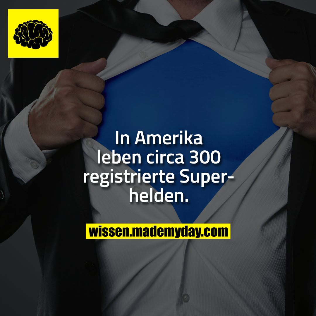In Amerika leben circa 300 registrierte Superhelden.