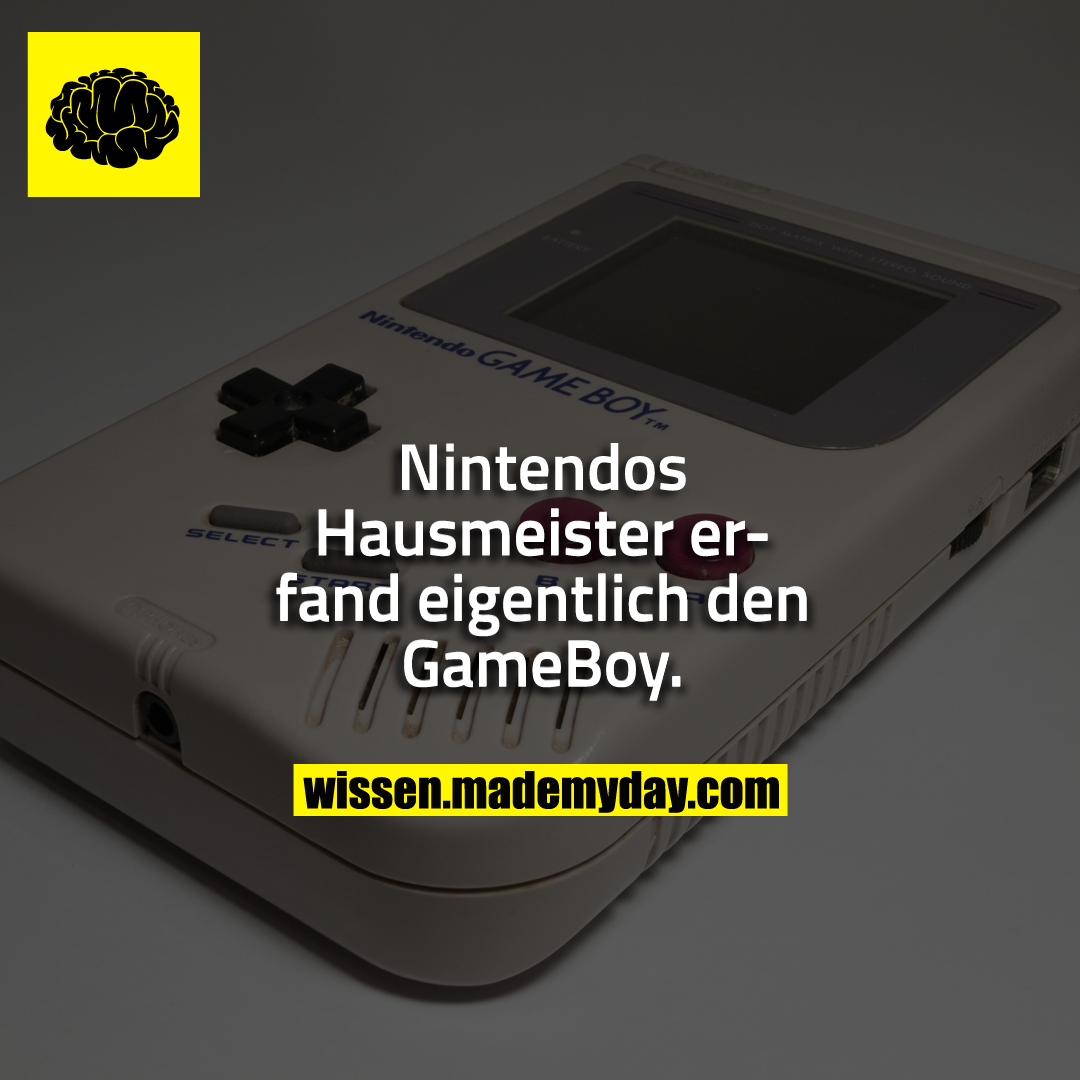 Nintendos Hausmeister erfand eigentlich den GameBoy.