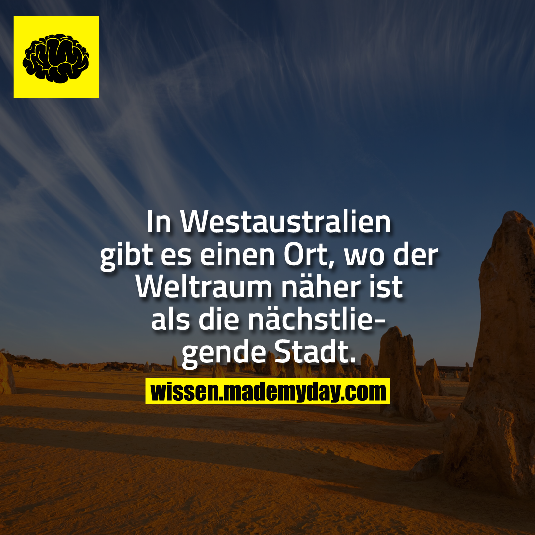 In Westaustralien gibt es einen Ort, wo der Weltraum näher ist als die nächstliegende Stadt.