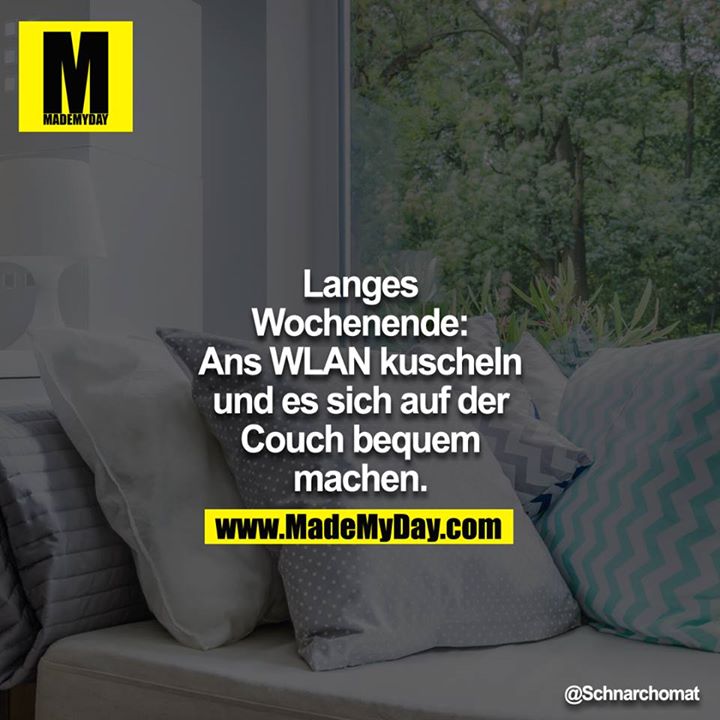 Langes Wochenende: Ans WLAN kuscheln und es sich auf der Couch bequem machen.<br />
