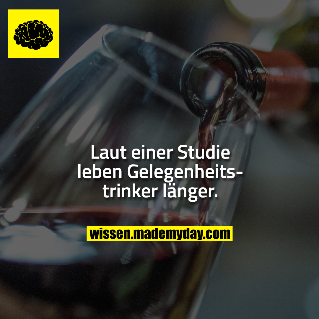 Laut einer Studie leben Gelegenheitstrinker länger.