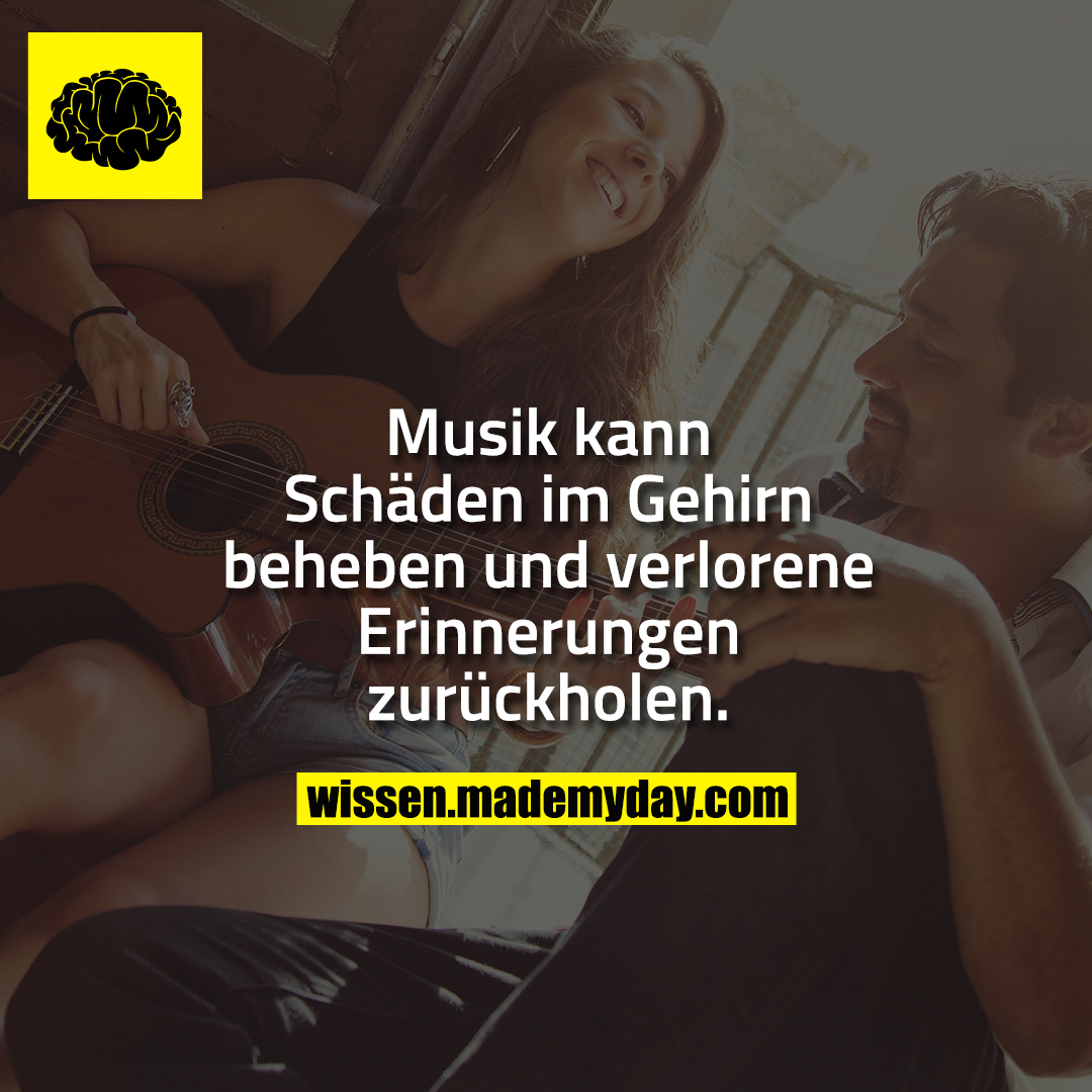 Musik kann Schäden im Gehirn beheben und verlorene Erinnerungen zurückholen.