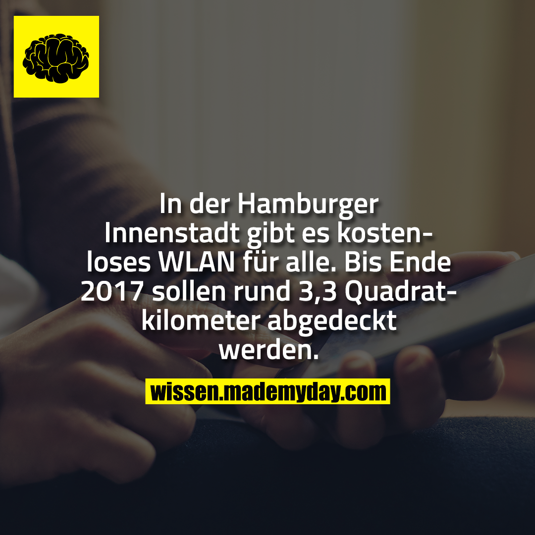 In der Hamburger Innenstadt gibt es kostenloses WLAN für alle. Bis Ende 2017 sollen rund 3,3 Quadratkilometer abgedeckt werden.