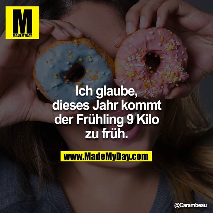 Ich glaube, dieses Jahr kommt der Frühling 9 Kilo zu früh.