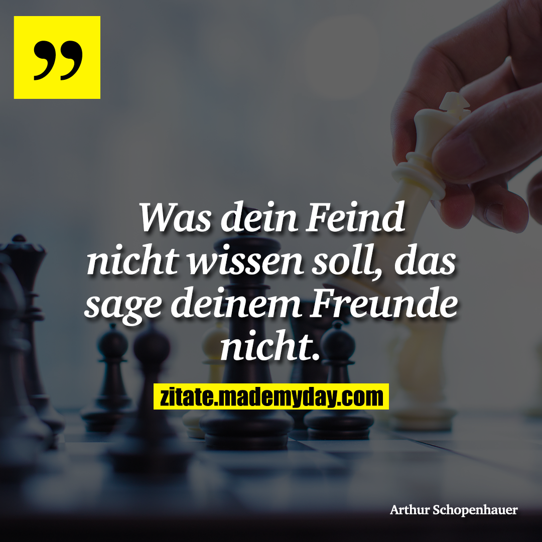 Was dein Feind nicht wissen Made My Day
