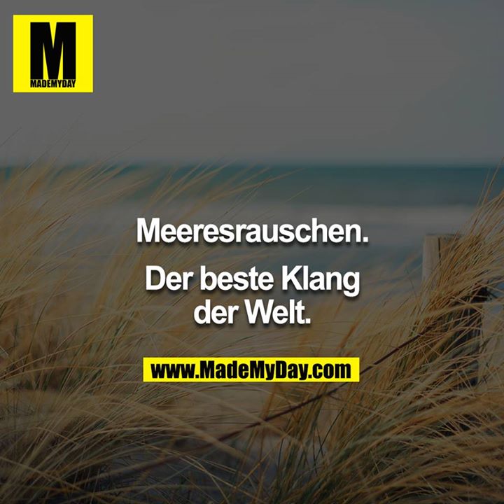 Meeresrauschen.<br />
<br />
Der beste Klang der Welt.