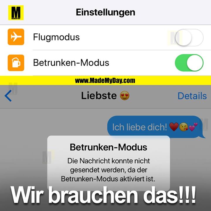 Wir brauchen das!!!