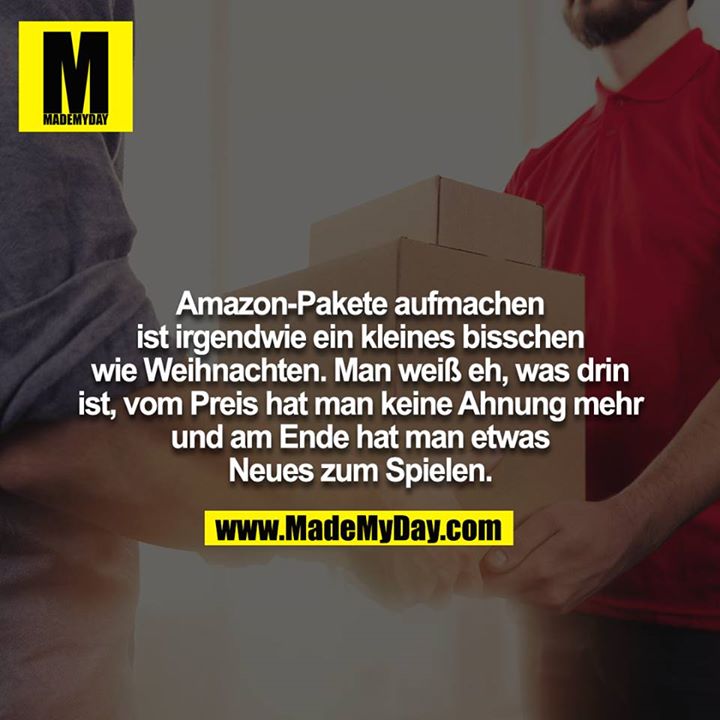 Amazon-Pakete aufmachen ist irgendwie ein kleines bisschen<br />
wie Weihnachten. Man weiß eh, was drin ist, vom Preis hat man keine Ahnung mehr und am Ende hat man etwas Neues zum Spielen.