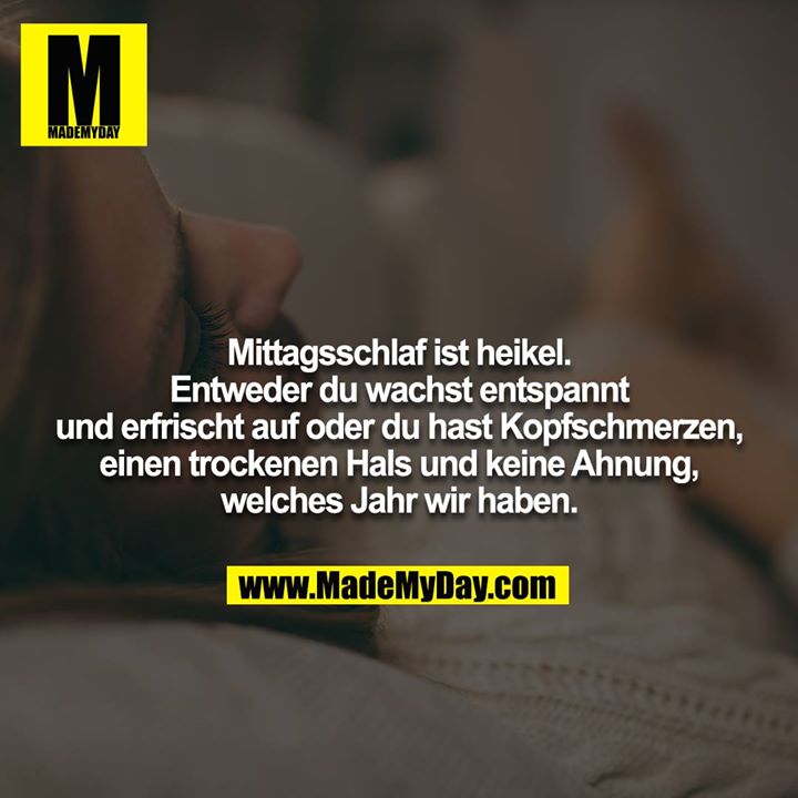 Mittagsschlaf ist heikel. Entweder du wachst entspannt und erfrischt auf oder du hast Kopfschmerzen, einen trockenen Hals und keine Ahnung, welches Jahr wir haben.