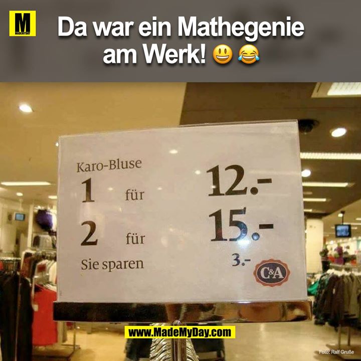 Da war ein Mathegenie am Werk!<br />
