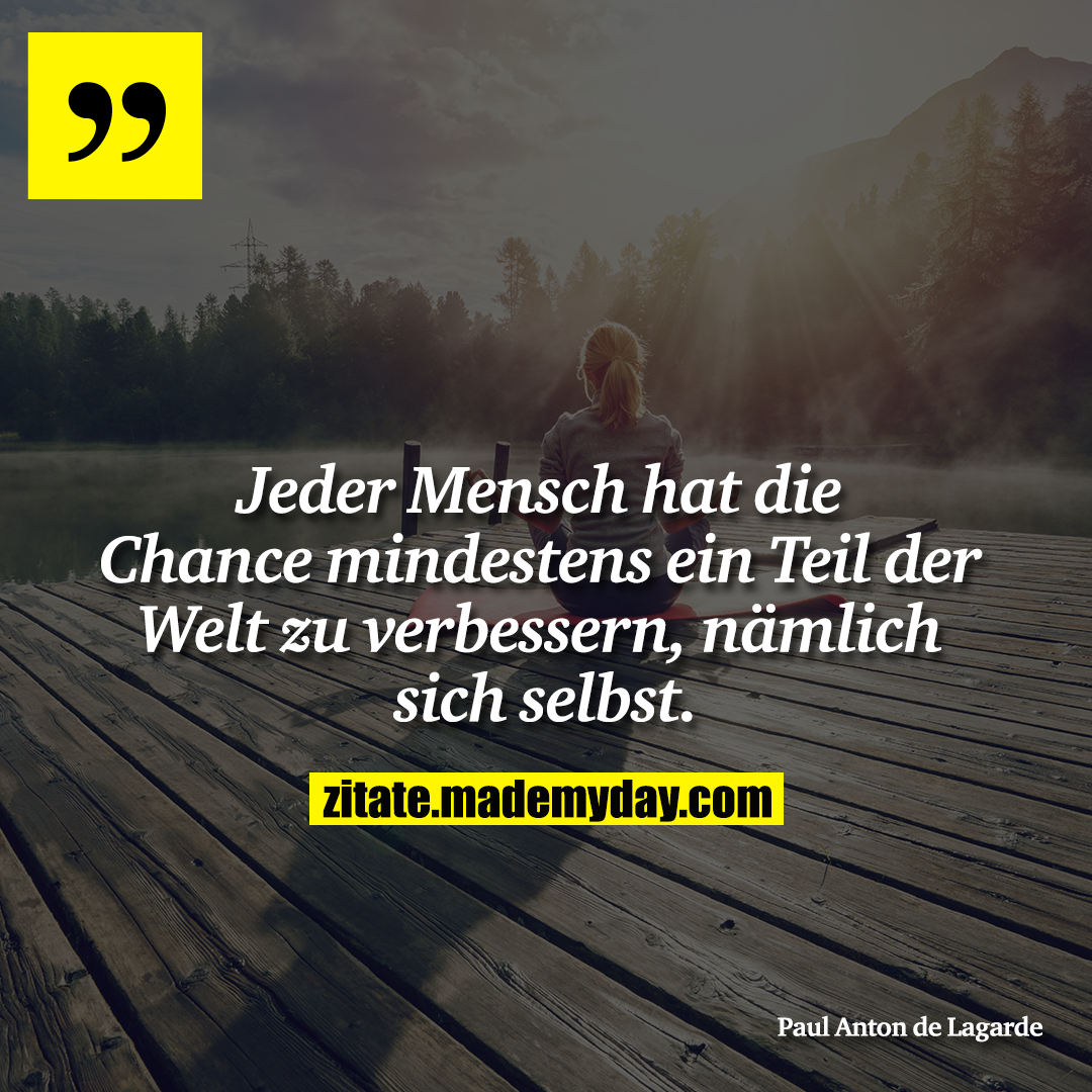 Jeder Mensch hat die Chance Made My Day