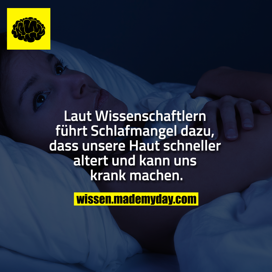 Laut Wissenschaftlern führt Schlafmangel dazu, dass unsere Haut schneller altert und kann uns krank machen.