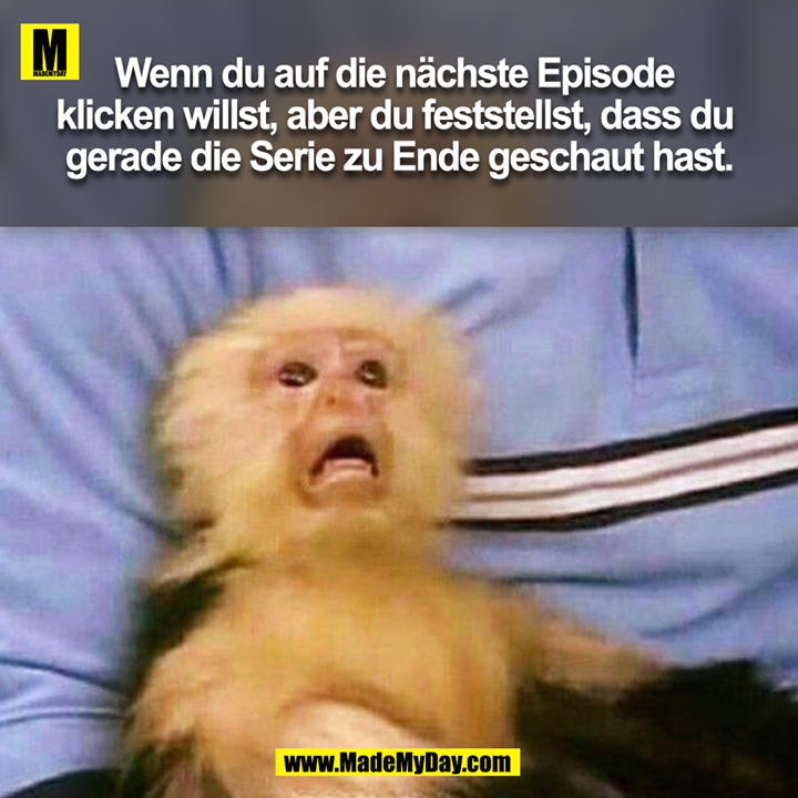 Wenn du auf die nächste Episode klicken willst, aber du feststellst, dass du gerade die Serie zu Ende geschaut hast.