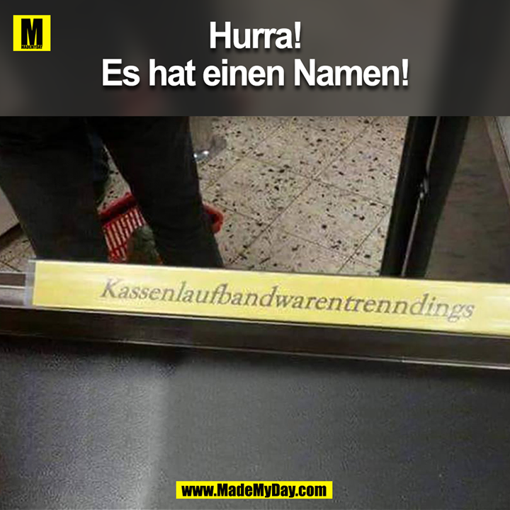 Hurra!<br />
Es hat einen Namen!