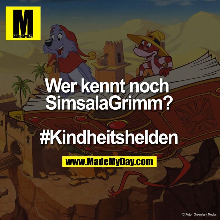 "Wer kennt noch Simsalagrimm?<br />
<br />
#Kindheitshelden"