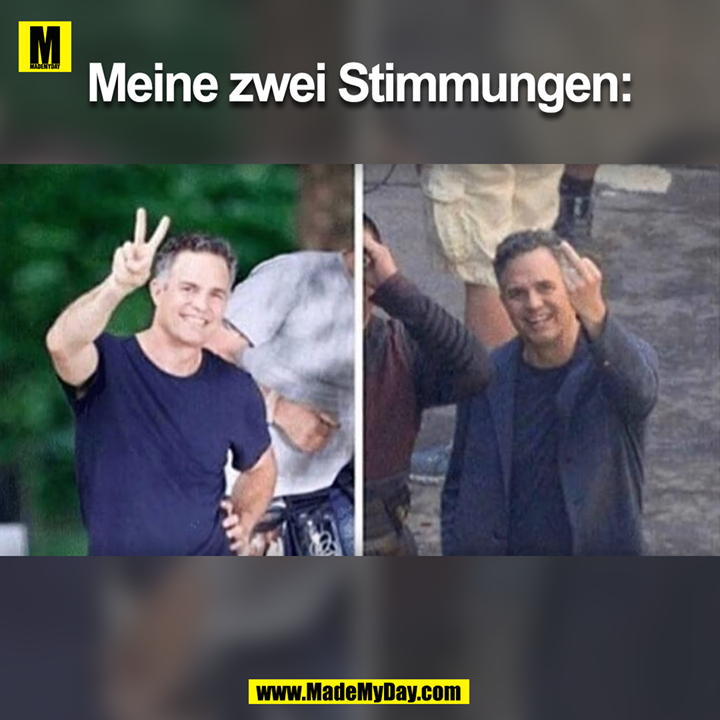 Meine zwei Stimmungen: