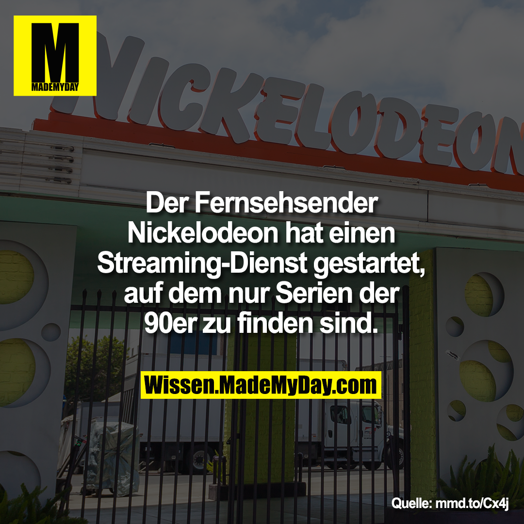 Der Fernsehsender Nickelodeon hat einen<br />
Streaming-Dienst gestartet, auf dem nur Serien der 90er zu finden sind.