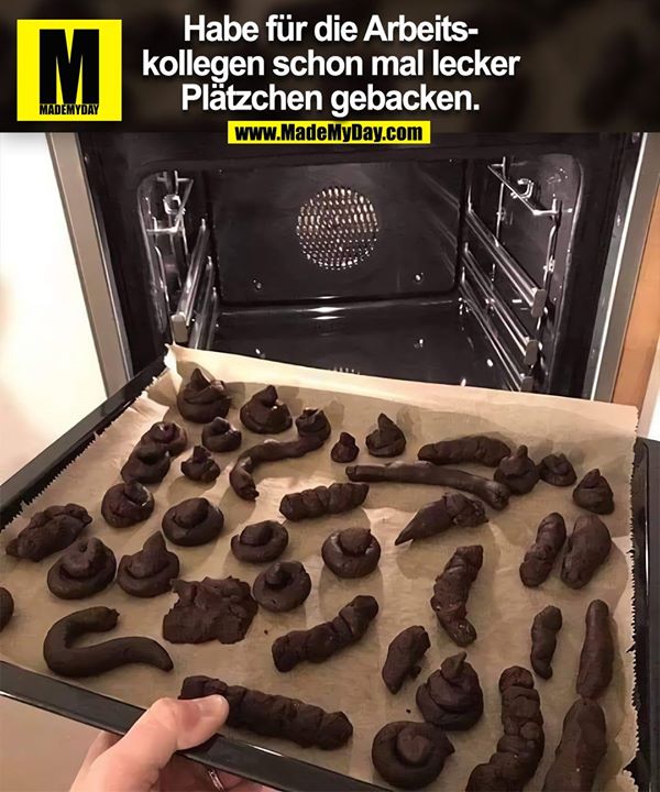 Habe für die Arbeitskollegen schon mal lecker<br />
Plätzchen gebacken.