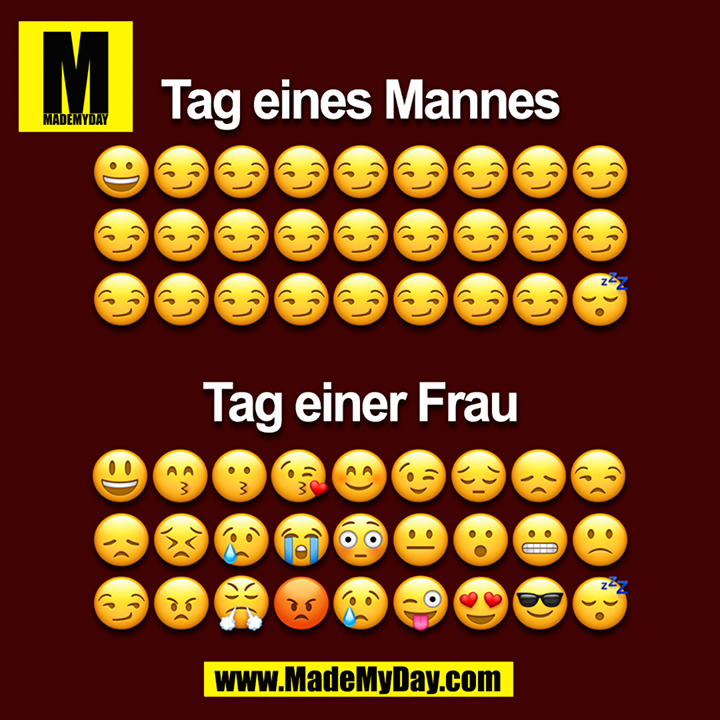 Tag eines Mannes<br />
Tag einer Frau