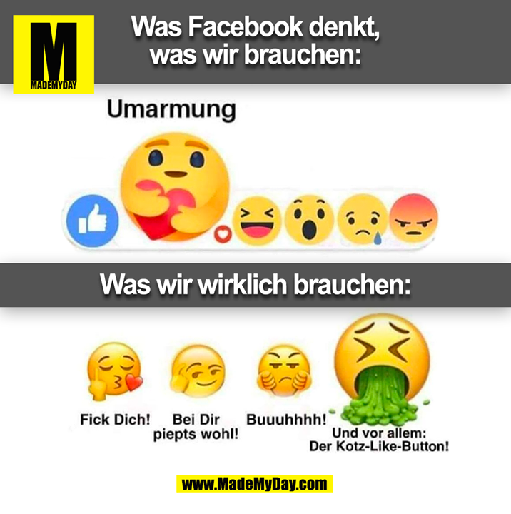 Was Facebook denkt,<br />
was wir brauchen: (BILD)