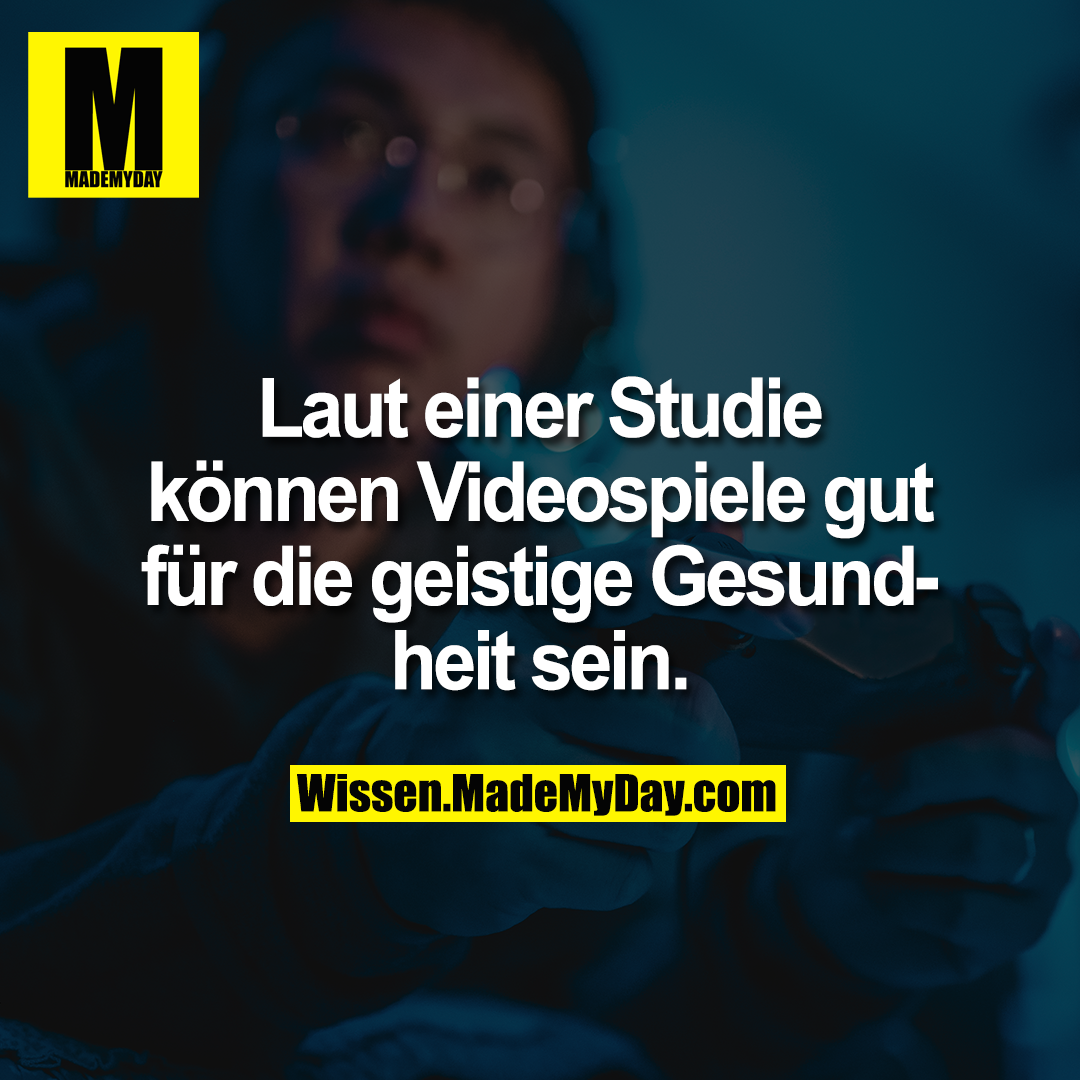 Laut einer Studie können Videospiele gut für die geistige Gesundheit sein.