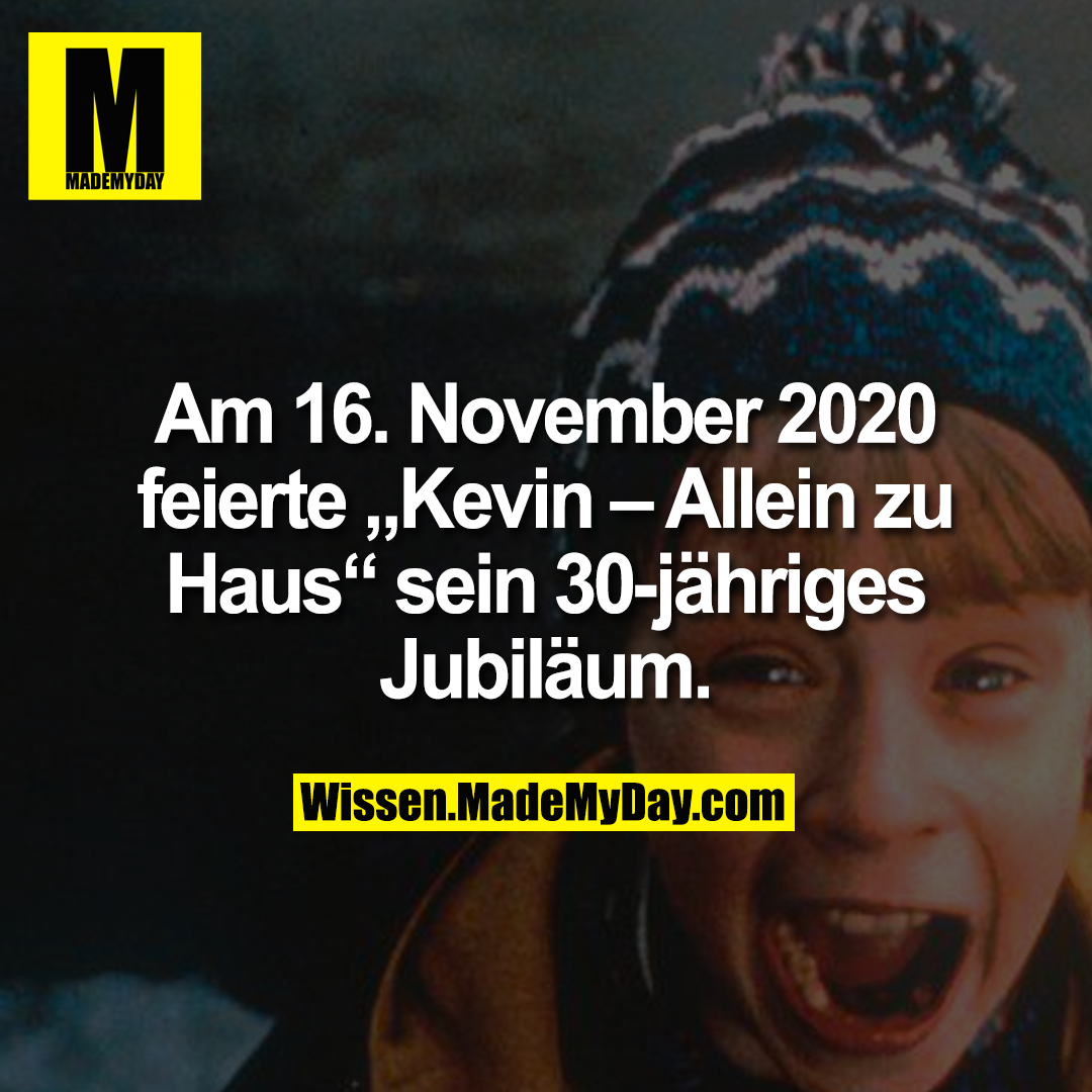 Am 16. November 2020 feierte „Kevin – Allein zu Haus“ sein 30-jähriges Jubiläum.