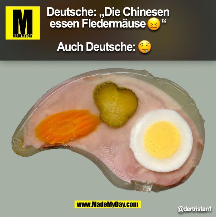 Deutsche: „Die Chinesen essen Fledermäuse“ @dertristan1 (BILD)