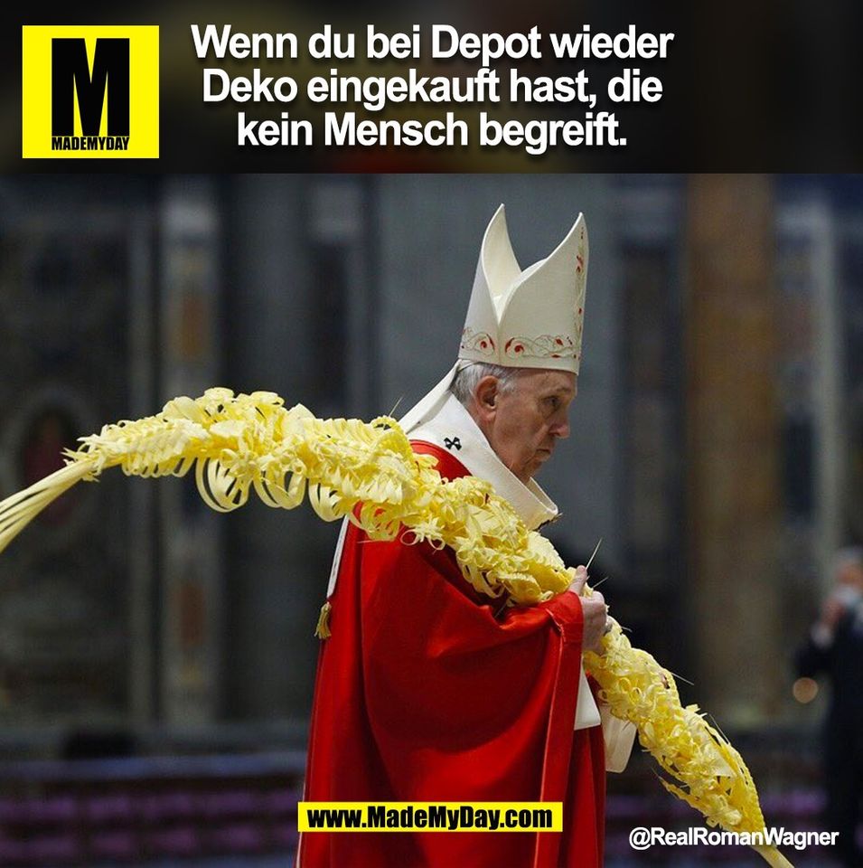 Wenn du bei Depot wieder Deko eingekauft hast, die kein Mensch begreift. @RealRomanWagner<br />
(BILD)