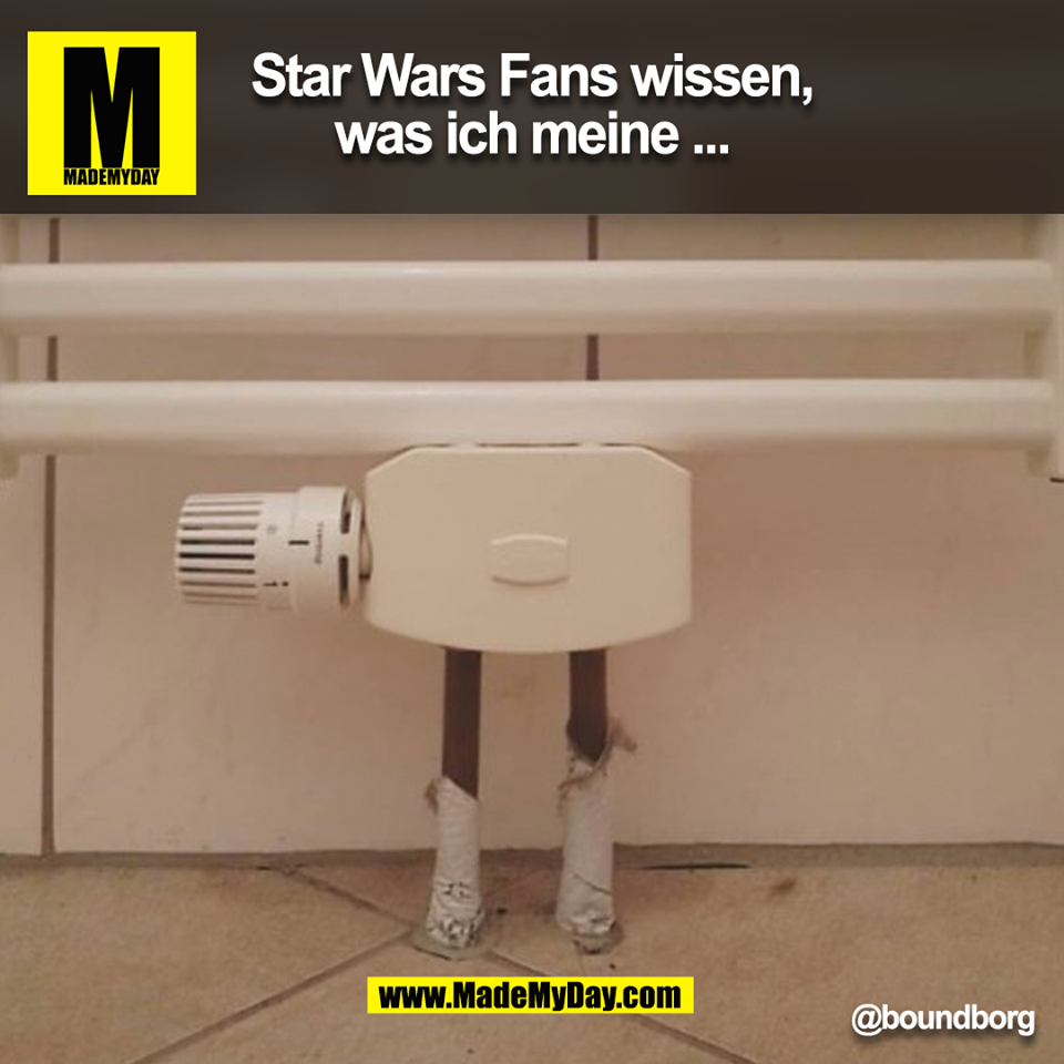 Star Wars Fans wissen,<br />
was ich meine ... @boundborg (BILD)