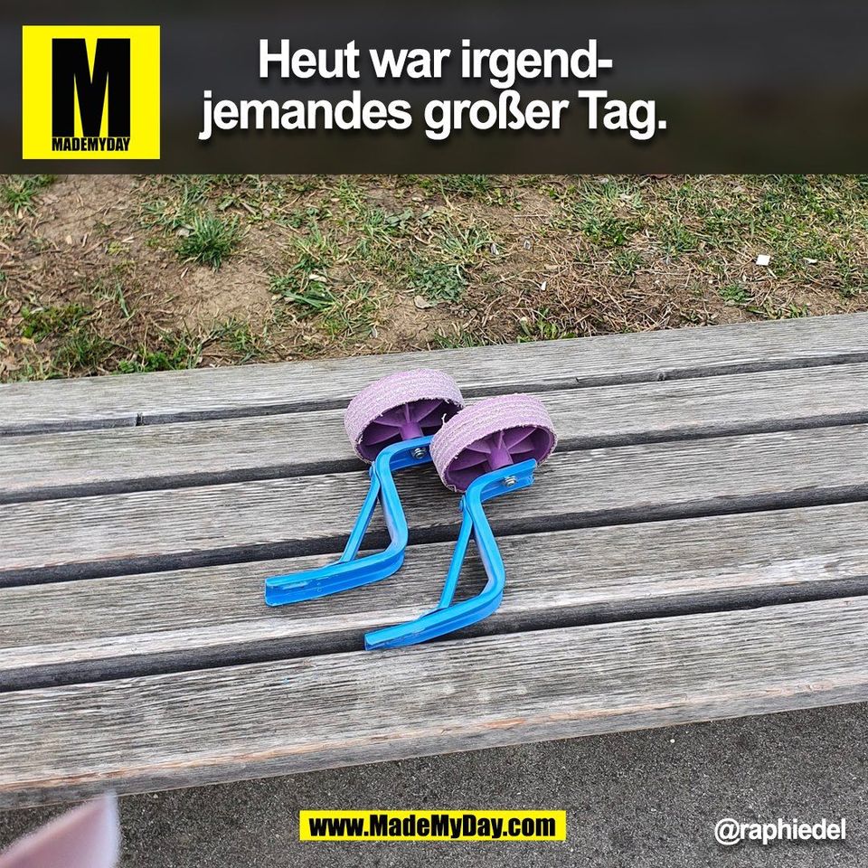 Heut war irgend-<br />
jemandes großer Tag. @raphiedel (BILD)