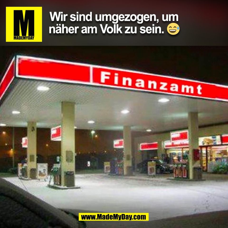 Wir sind umgezogen, um<br />
näher am Volk zu sein. 😅<br />
(BILD)