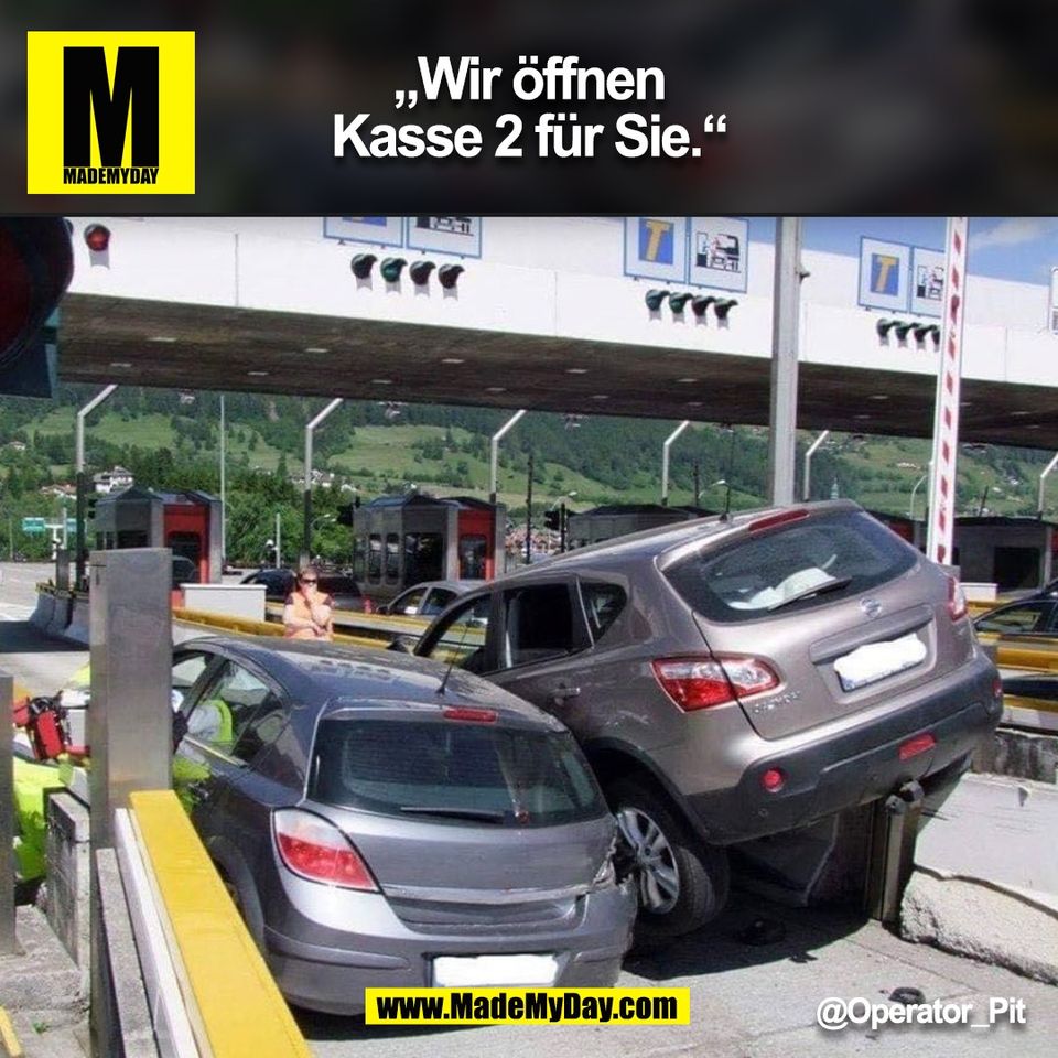 „Wir öffnen<br />
Kasse 2 für Sie.“<br />
@Operator_Pit<br />
(BILD)