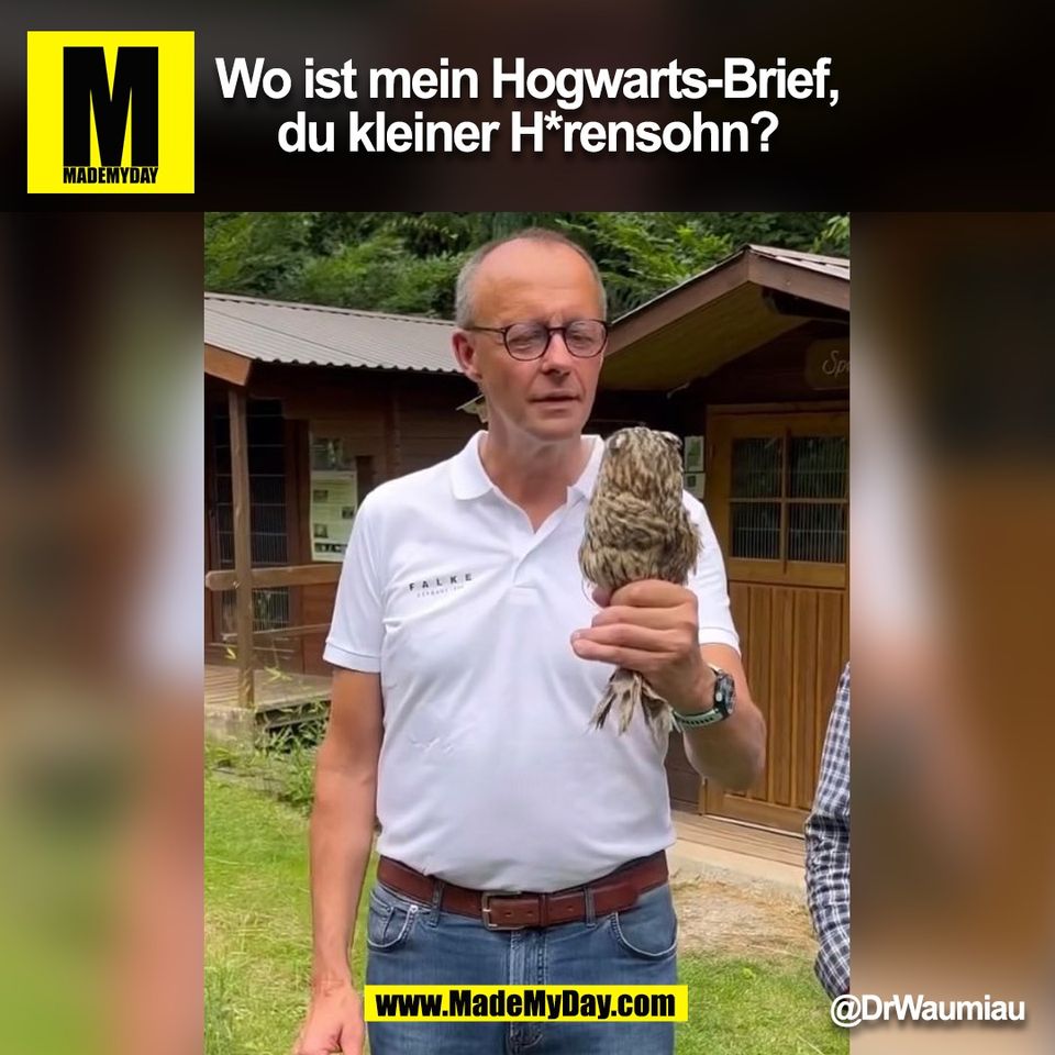 Wo ist mein Hogwarts-Brief,<br />
du kleiner H*rensohn?<br />
@DrWaumiau<br />
(BILD)