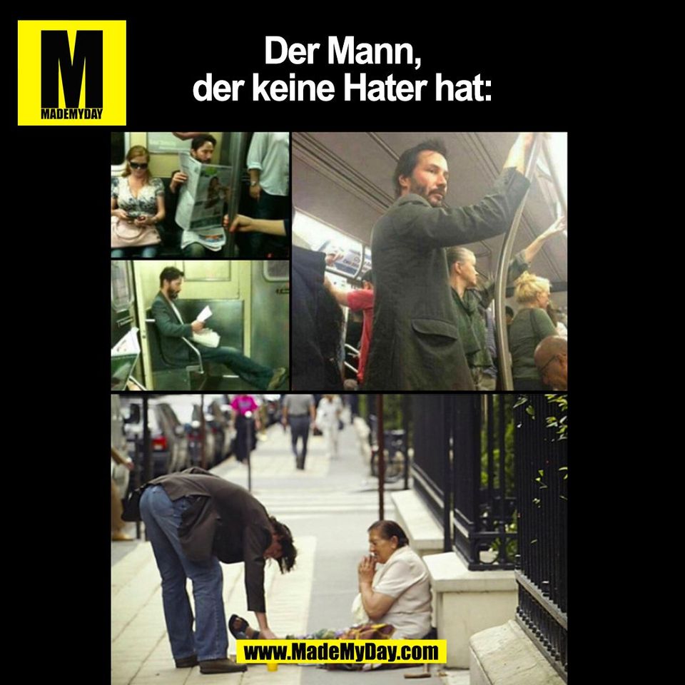 Der Mann,<br />
der keine Hater hat:<br />
(BILD)