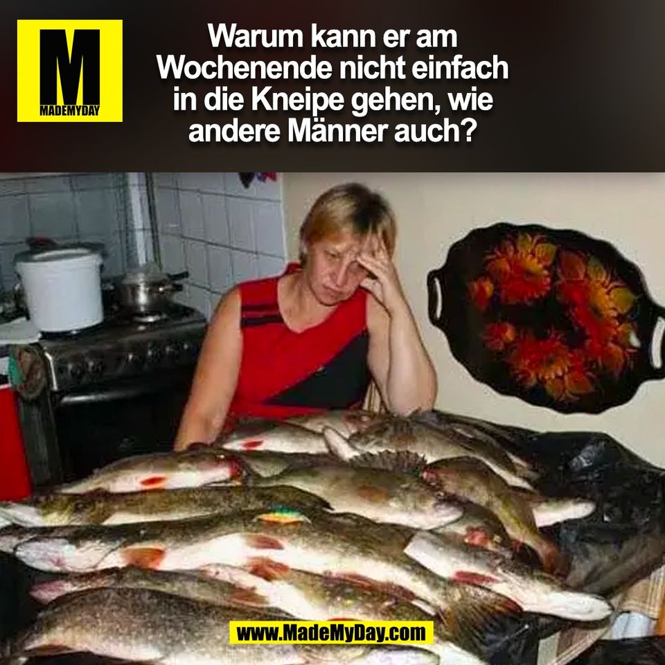 Warum kann er am<br />
Wochenende nicht einfach<br />
in die Kneipe gehen, wie<br />
andere Männer auch?<br />
(BILD)