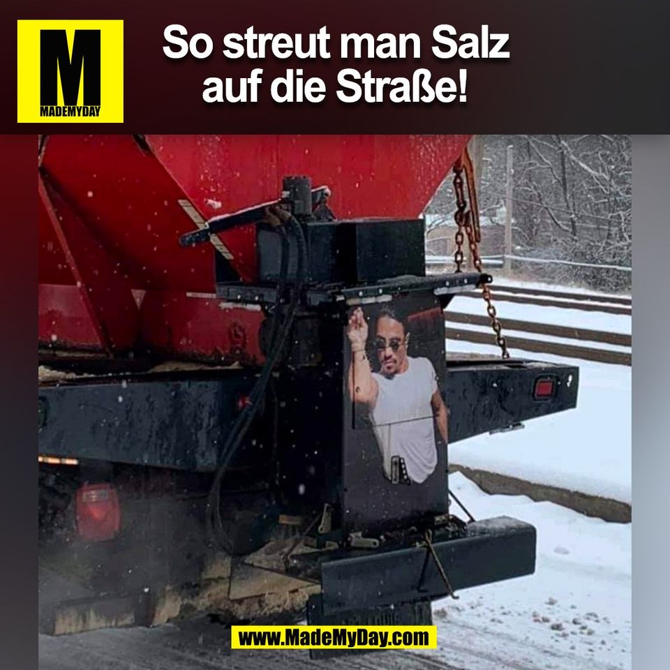 So streut man Salz<br />
auf die Straße!<br />
(BILD)