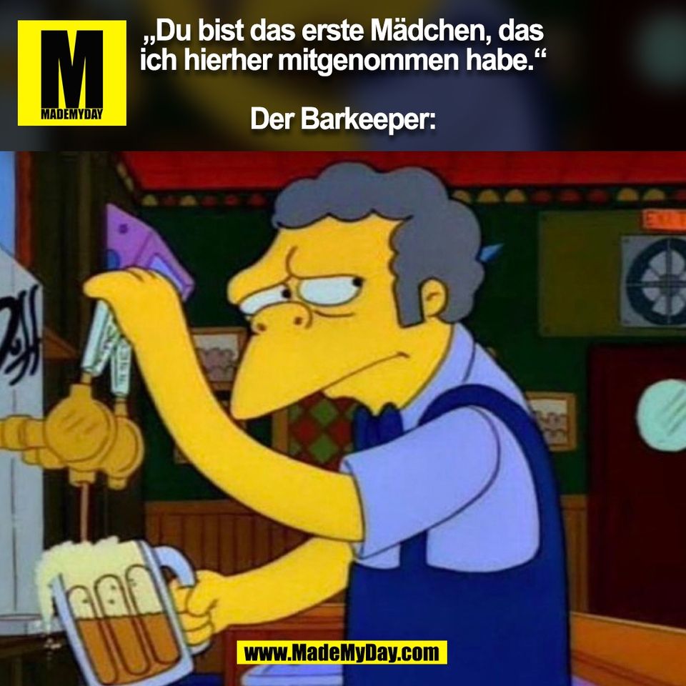 „Du bist das erste Mädchen, das<br />
ich hierher mitgenommen habe.“<br />
<br />
Der Barkeeper:<br />
(BILD)
