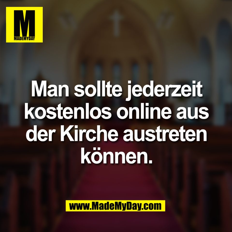 Man sollte jederzeit<br />
kostenlos online aus<br />
der Kirche austreten<br />
können.