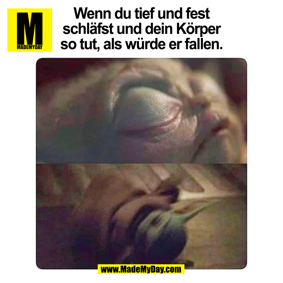 Wenn du tief und fest<br />
schläfst und dein Körper<br />
so tut, als würde er fallen.<br />
(BILD)