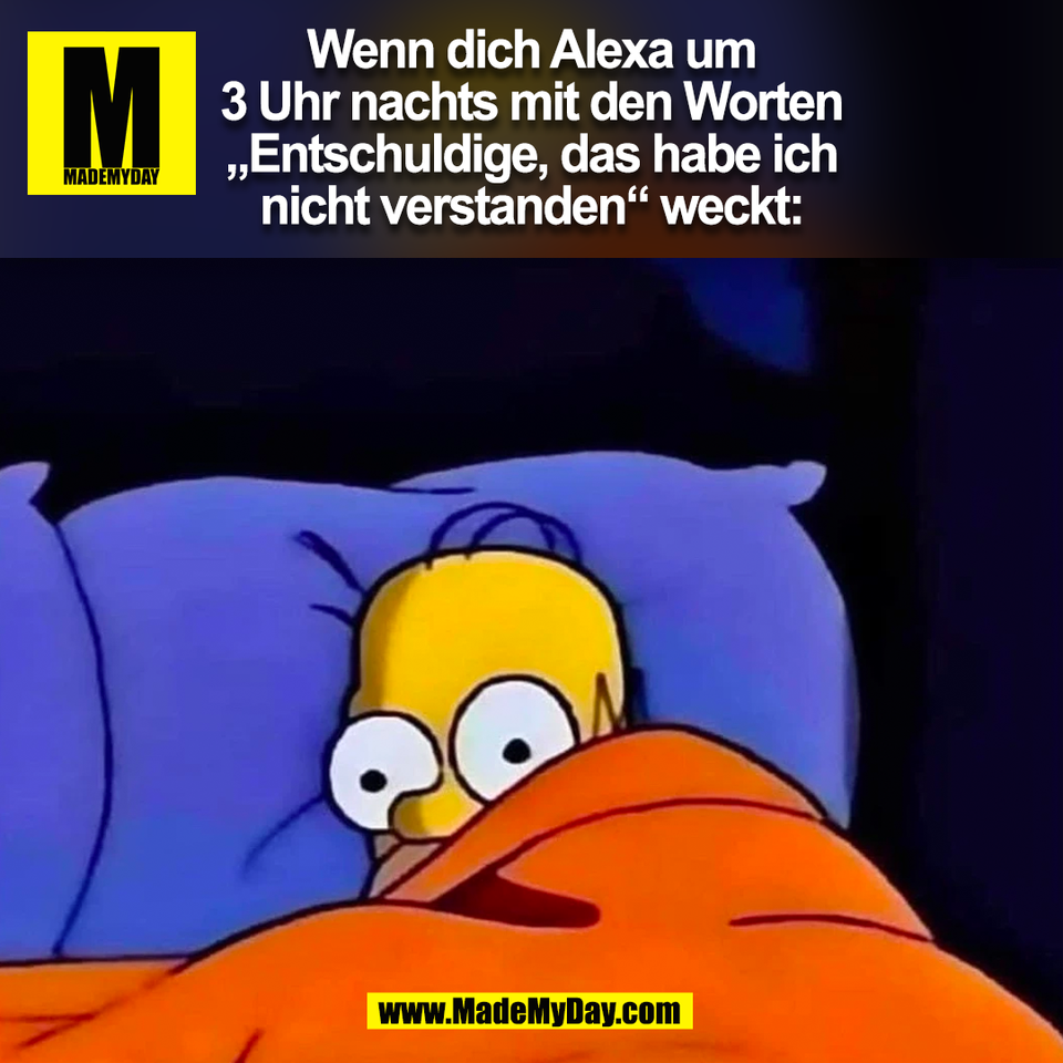 Wenn dich Alexa um<br />
3 Uhr nachts mit den Worten<br />
„Entschuldige, das habe ich<br />
nicht verstanden“ weckt:<br />
(BILD)