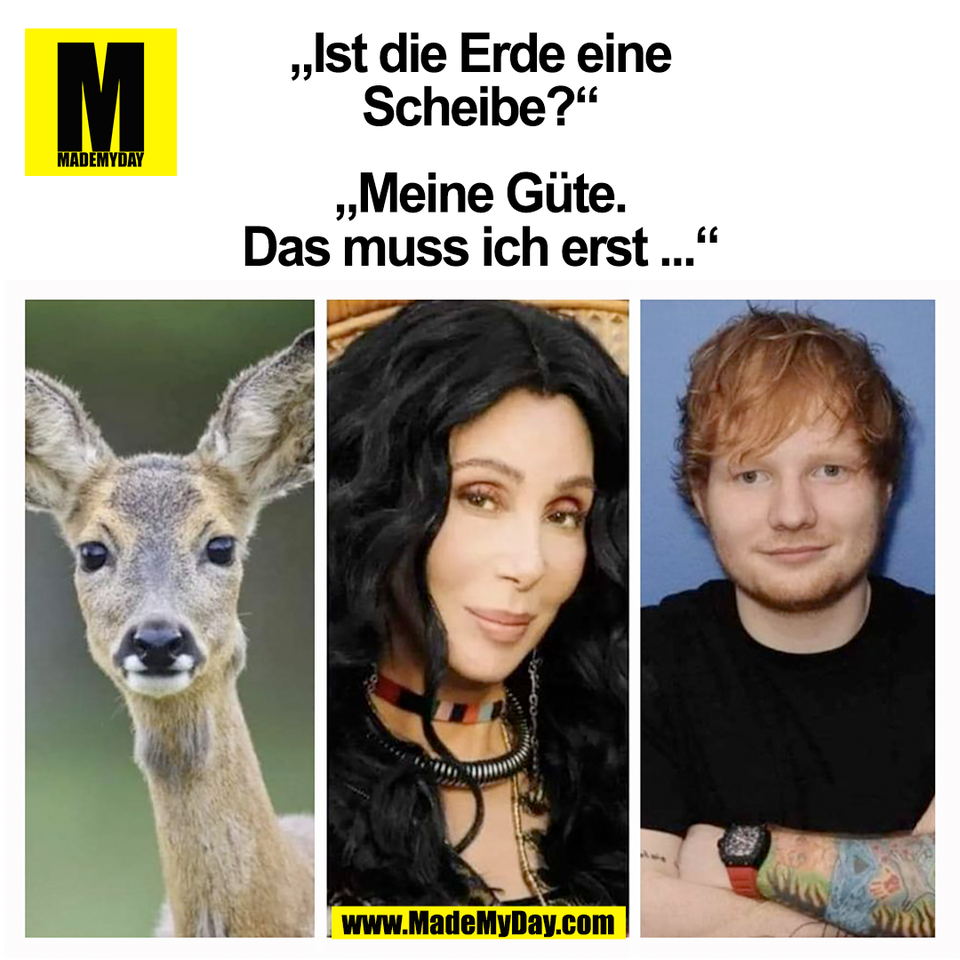 Füße hoch, der kommt flach. ?