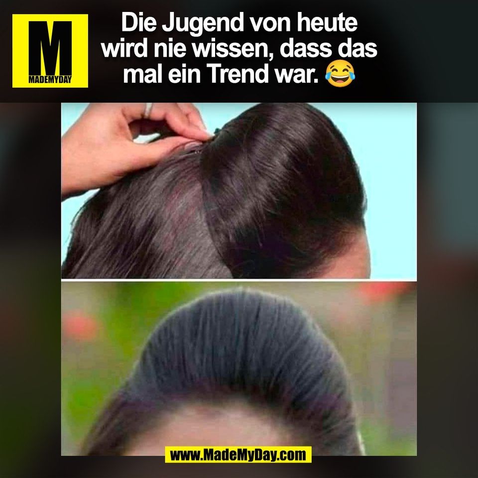 Die Jugend von heute<br />
wird nie wissen, dass das<br />
mal ein Trend war. 😂<br />
(BILD)