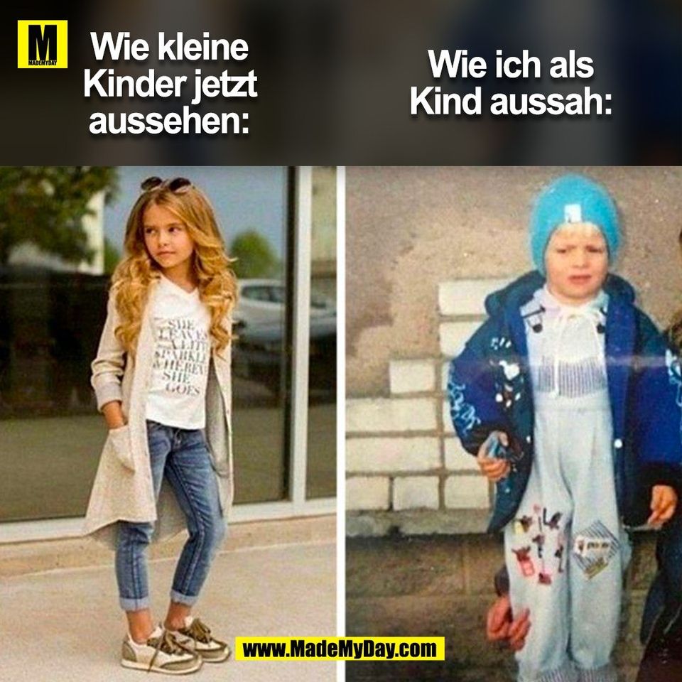 Wie kleine<br />
Kinder jetzt<br />
aussehen:<br />
<br />
Wie ich als<br />
Kind aussah:<br />
<br />
(BILD)