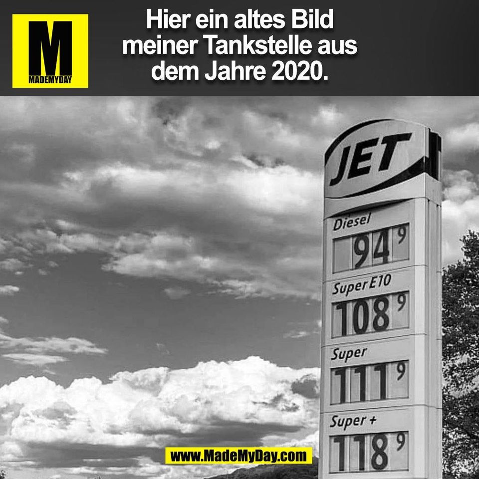 Hier ein altes Bild<br />
meiner Tankstelle aus<br />
dem Jahre 2020.<br />
(BILD)